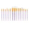 RCC 604 | Crafter's Choice™ 15pc White Taklon Variety Brush Set